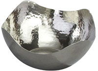 Hammered Stainless Steel Serving Bowl
