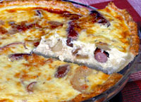 Apple Sausage Quiche