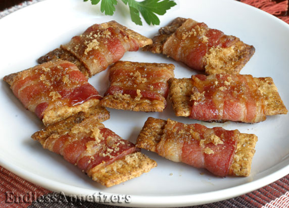 Bacon Wrapped Crackers