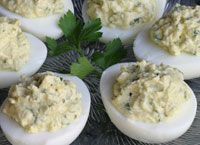 Blue Cheese Stuffed Eggs