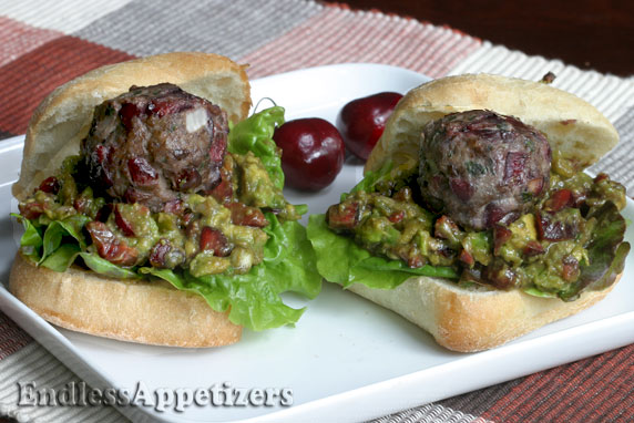 Cherry Meatball Sliders