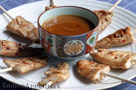 Chicken Satay with Peanut Sauce