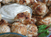 Cocktail Meatballs with Horseradish Sauce