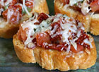 Double Tomato and Cheese Bruschetta