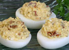 Feta and Sun-Dried Tomato Stuffed Eggs