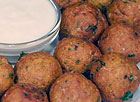 Garbanzo Balls with Tahini Sauce