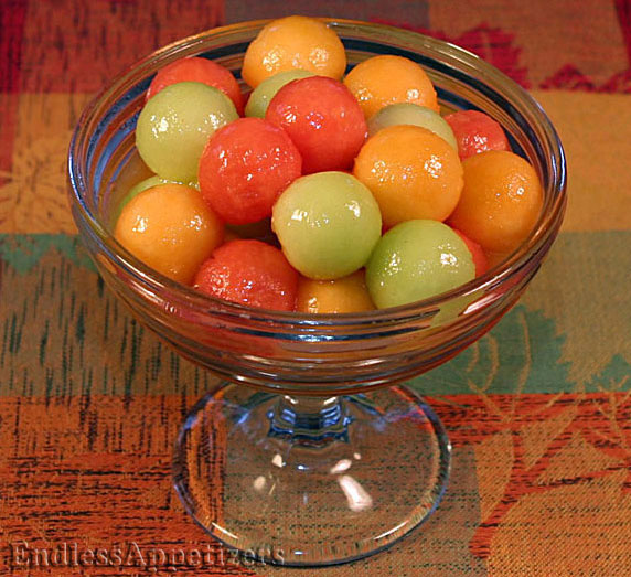 Honey Lime Melon Balls