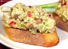 Hummus Chicken Salad Crostini