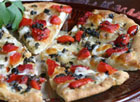 Mozzarella and Roasted Red Pepper Flatbread