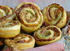 Pesto, Pepperoni Cheese Pinwheels