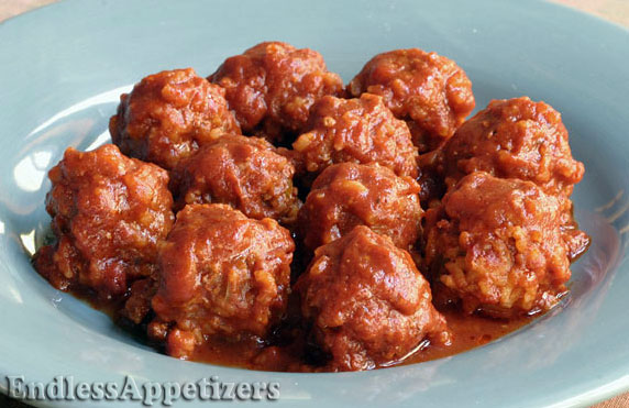 Porcupine Meatballs in Chili Sauce