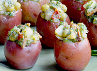 Red Potato Salad Cups