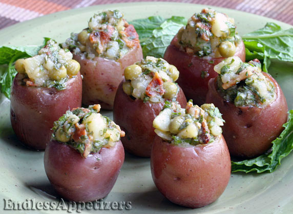 Red Potato Salad Cups