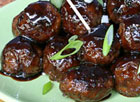 Spicy Apple Glazed Meatballs