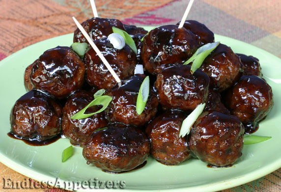 Spicy Apple-Glazed Meatballs